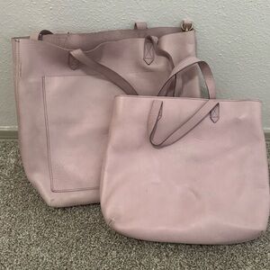Madewell Elegant Pink Tote Bag Set